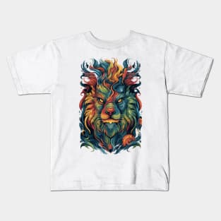 Zoomorphic Beasts - Lion Kids T-Shirt